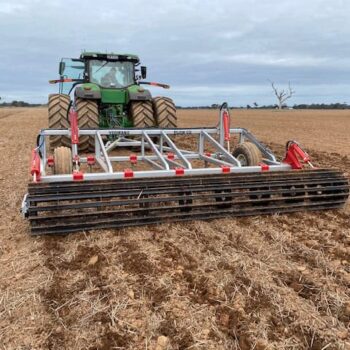IMG_1966 Yeomans trailing plow high HP john deere crumble roller