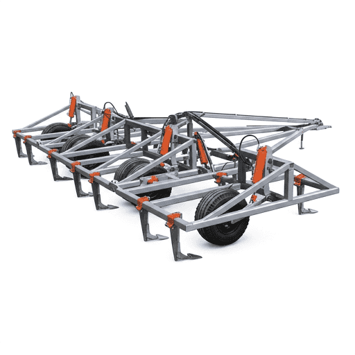 Folding Wing-enhanced Yeomans T123 Folding Wing Plow (TFW123) is designed for large‑scale Keyline cultivation