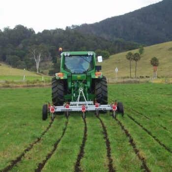 GP39 package Yeomans GP39 working in green field, green ripping for keyline water control, sub soil aeration