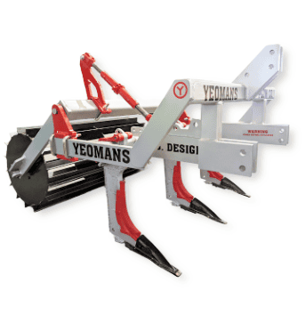 Yeomans R56 plow - 3 shanks and x arm crumble roller